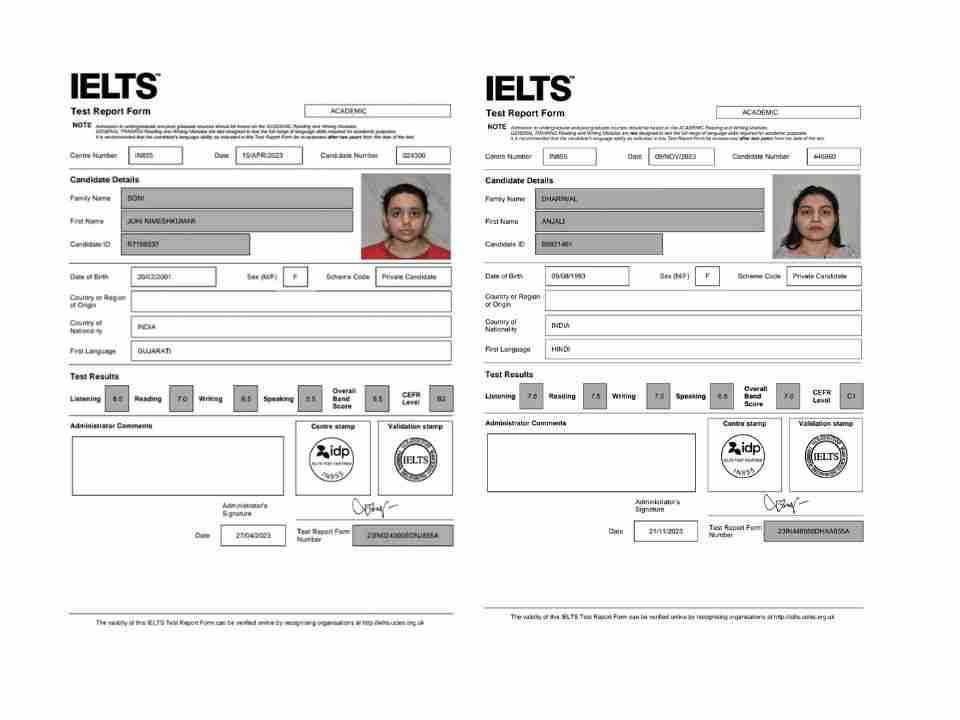 IELTS Success Stories from Rupal Jain IELTS personal coaching.